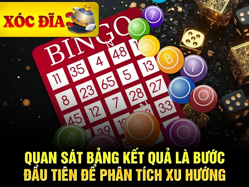 Quan sát bảng kết quả là bước đầu tiên để phân tích xu hướng